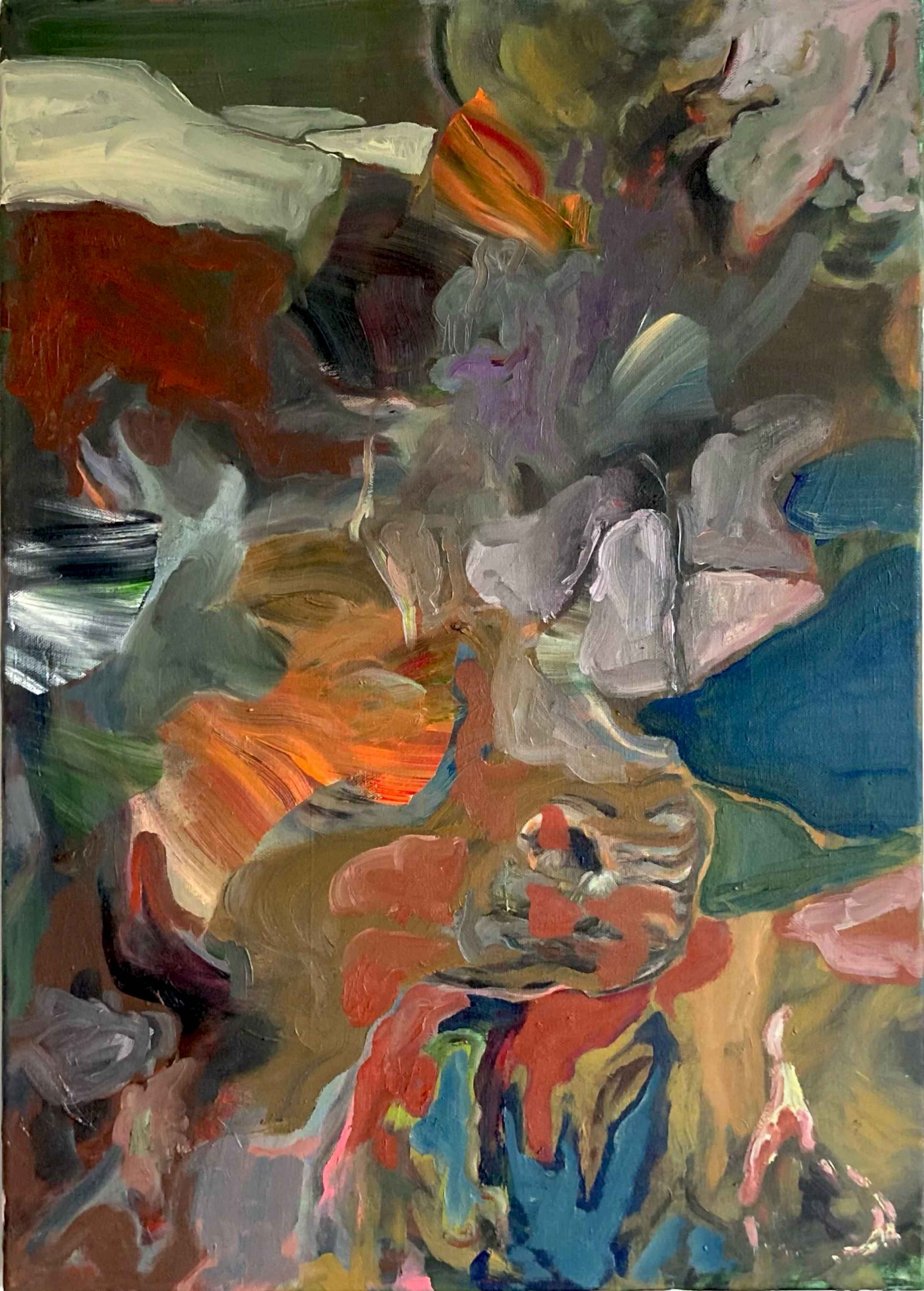 rhin, 2020, Mischtechnik, 50 × 70 cm