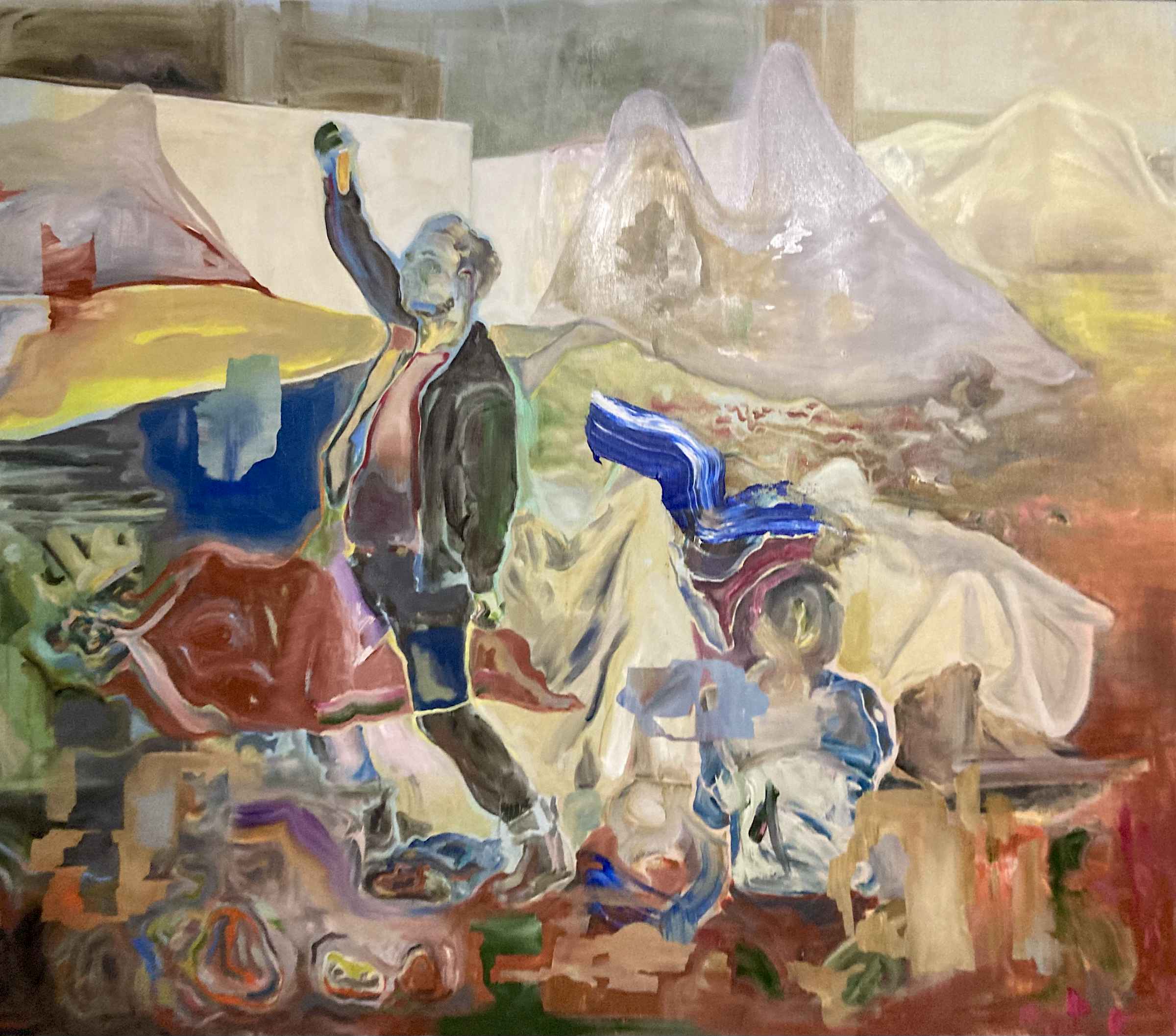 biopoli, 2021, Öl auf Leinwand, 250 × 200 cm