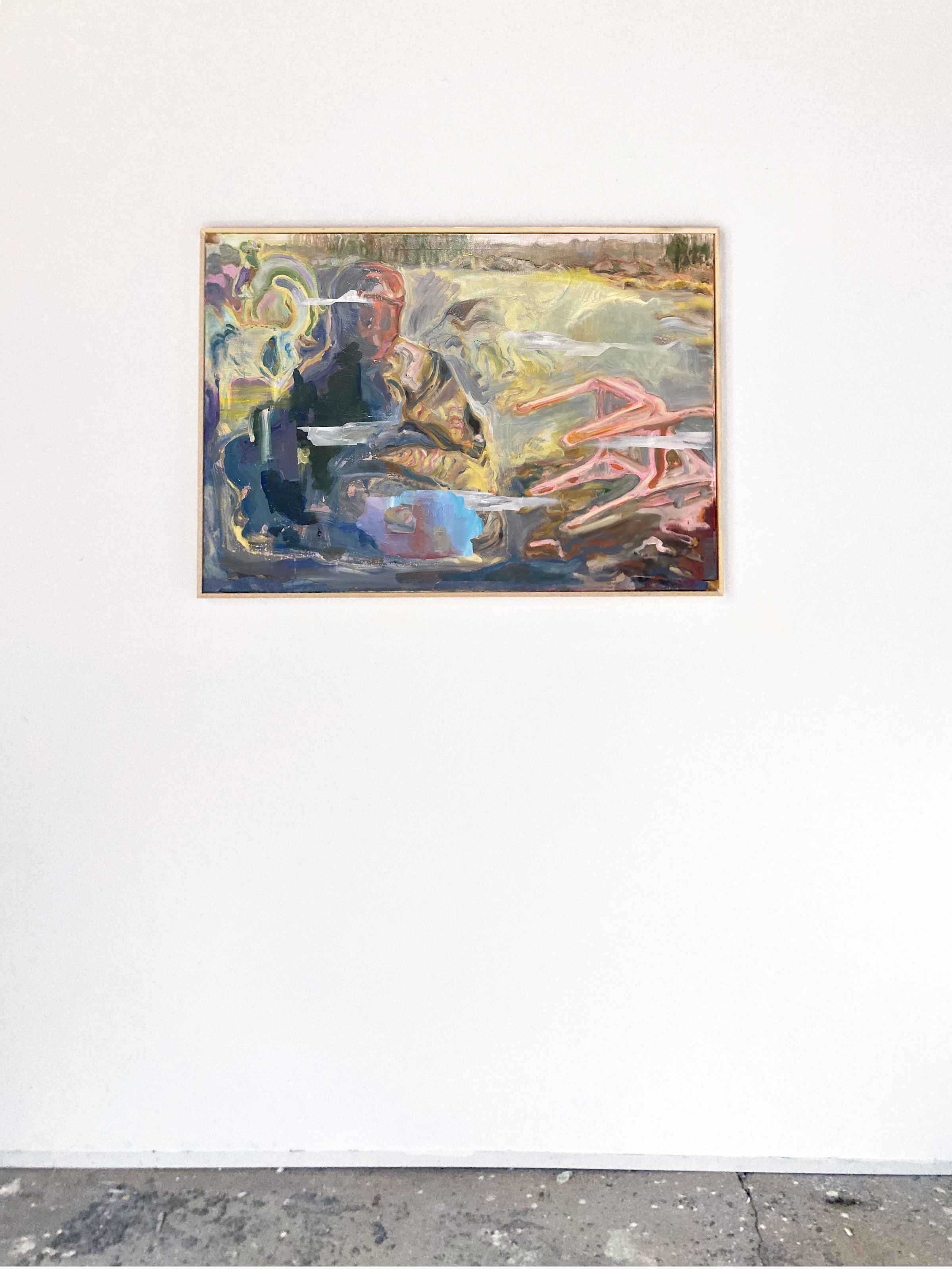 yogaa, 2019, Öl auf Leinwand, 130 × 70 cm