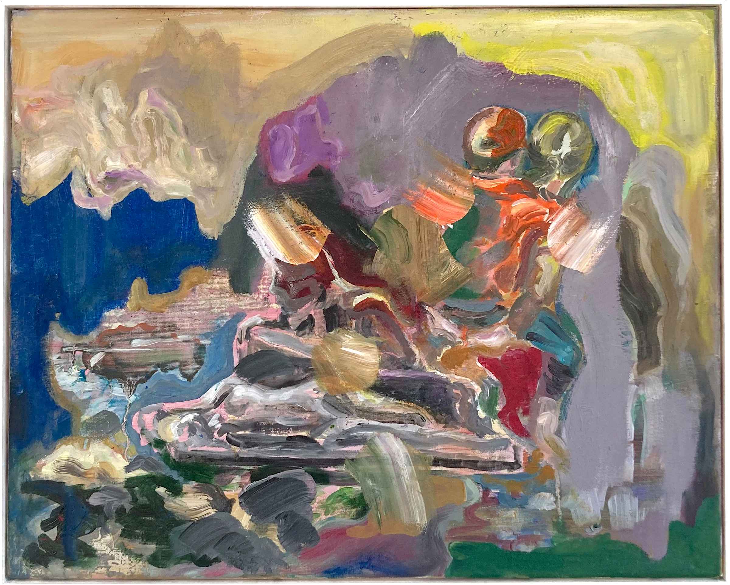 huckepacks, 2020, Öl auf Leinwand, 50 × 40 cm