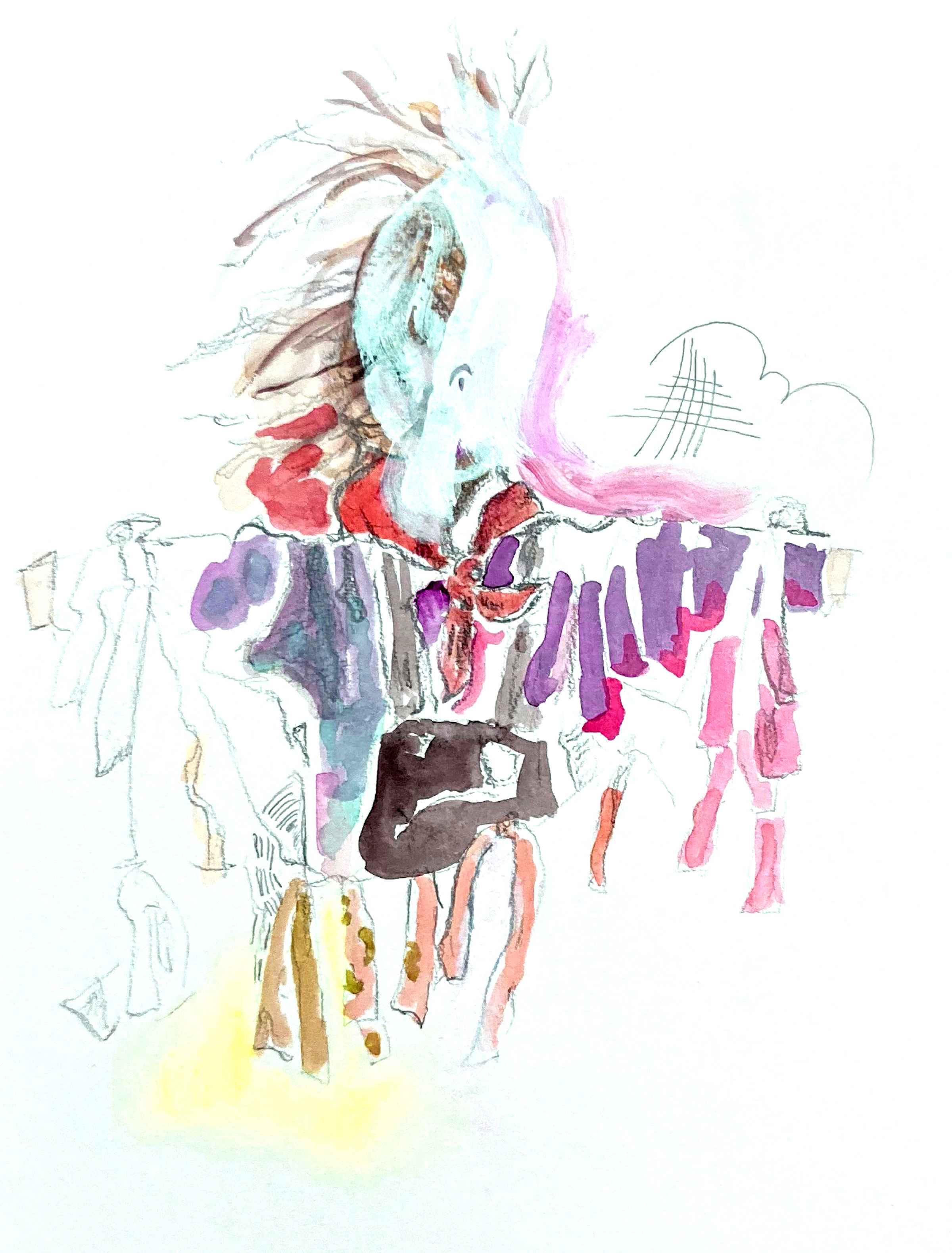 o. T., 2018, Mischtechnik auf Papier